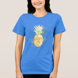 Camiseta Aqua Yellow Pineapple Gold Dream