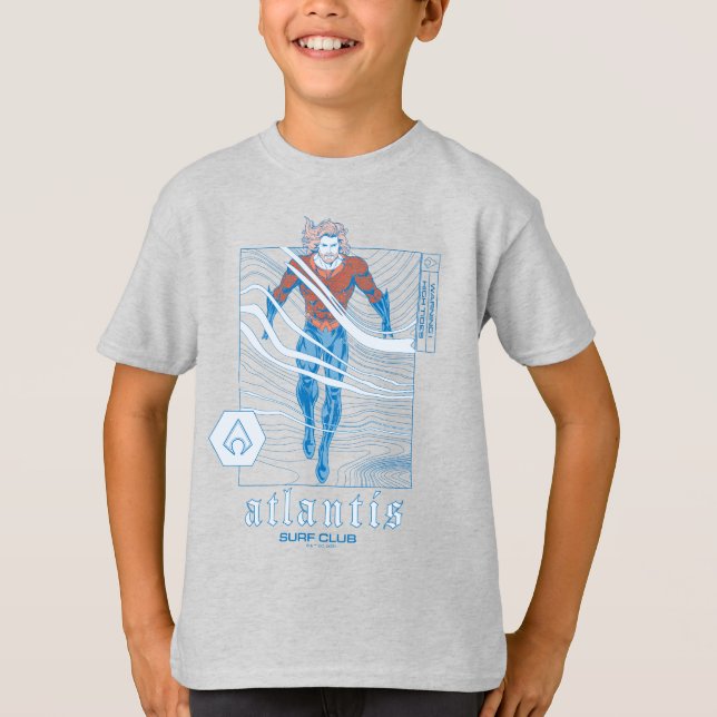 Camiseta Aquaman - Atlantis Surf Club (Anverso)