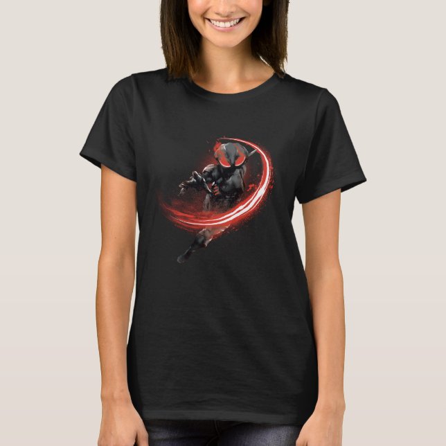 Camiseta Aquaman | Black Manta Red Swipe Graphic (Anverso)
