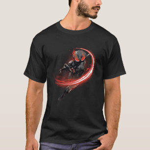 Camiseta Aquaman   Black Manta Red Swipe Graphic