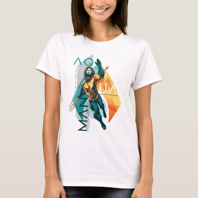 Camiseta Aquaman | Collage modernista de Aquaman (Anverso)