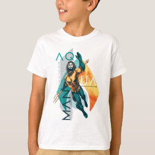Camiseta Aquaman   Collage modernista de Aquaman