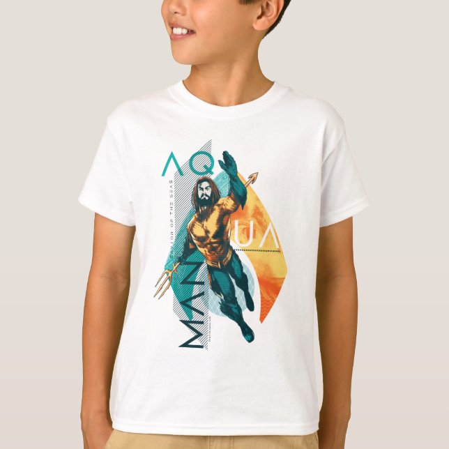 Camiseta Aquaman | Collage modernista de Aquaman (Anverso)