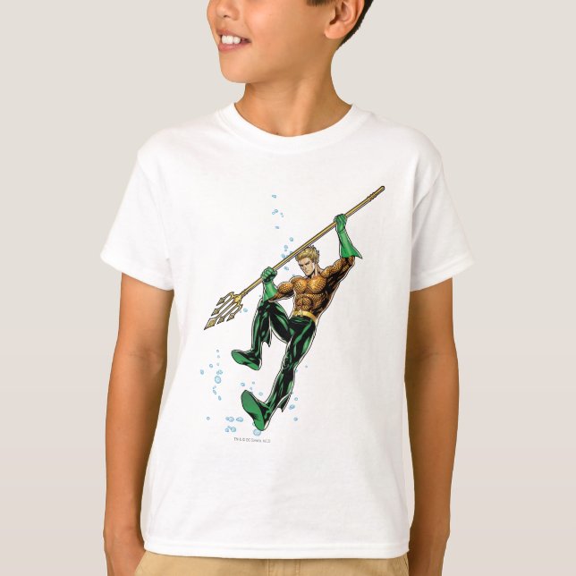 Camiseta Aquaman con Spear (Anverso)