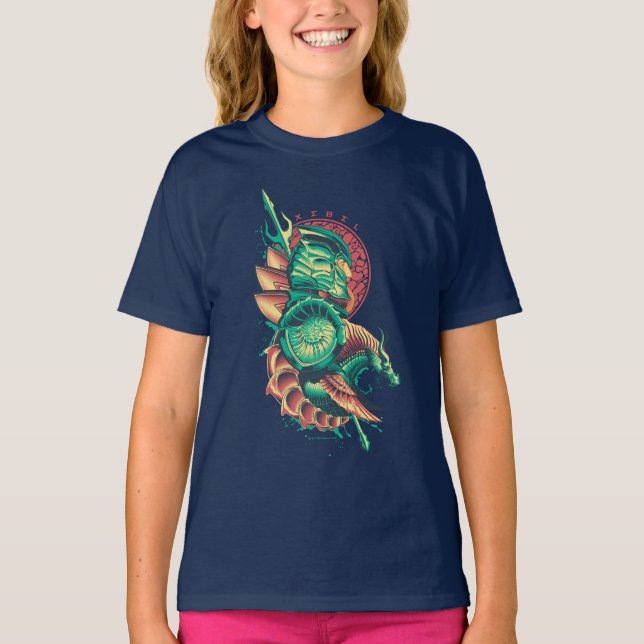 Camiseta Aquaman | Gráfico Xebel King Nereus (Anverso)