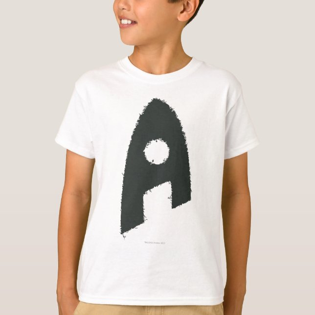 Camiseta Aquaman Grunge 'A' (Anverso)