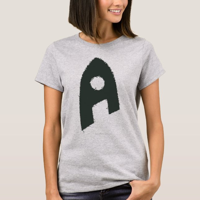 Camiseta Aquaman Grunge 'A' (Anverso)
