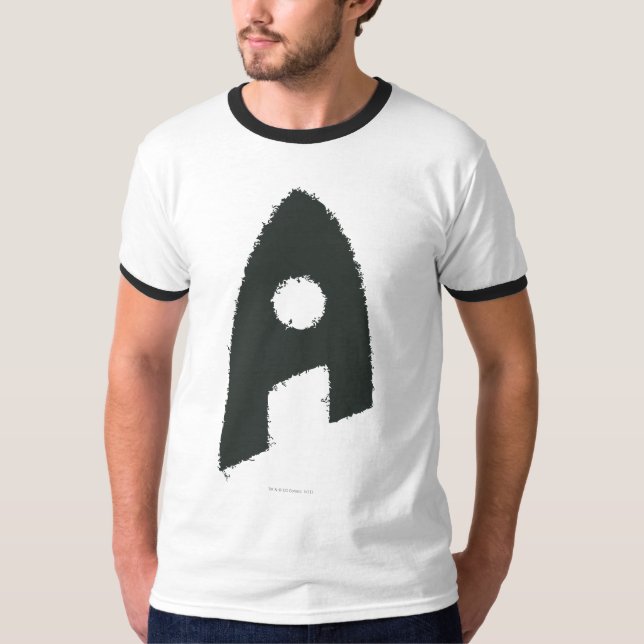 Camiseta Aquaman Grunge 'A' (Anverso)