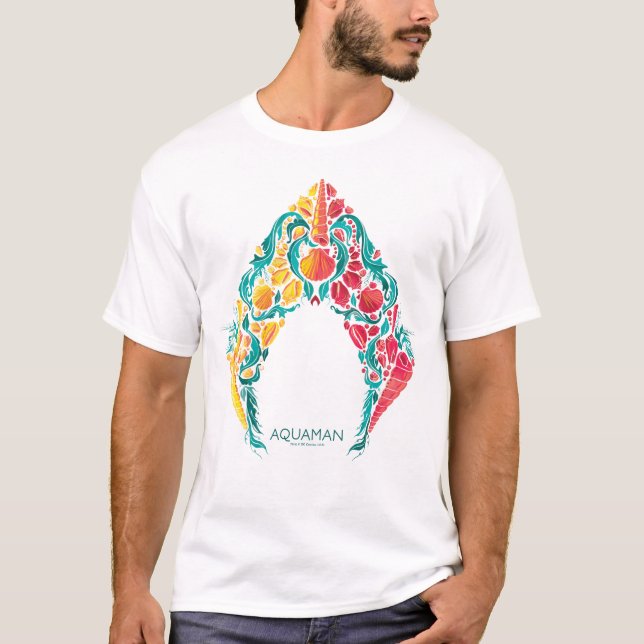 Camiseta Aquaman | Logo De Aquaman Y Mera (Anverso)