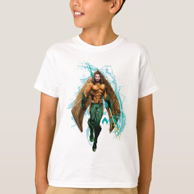 Camiseta Aquaman | Logo De Prince Orin Con Aquaman (Anverso)
