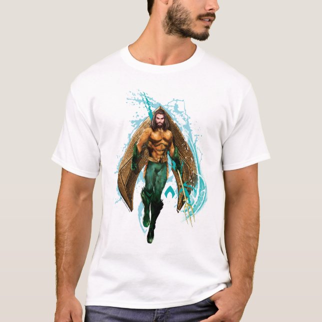 Camiseta Aquaman | Logo De Prince Orin Con Aquaman (Anverso)