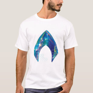 Camiseta Aquaman   Logotipo de Aquaman Refractado