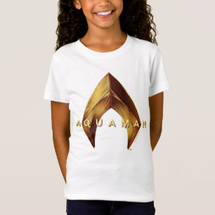 Camiseta Aquaman   Logotipo de Golden Aquaman