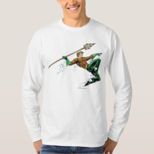 Camiseta Aquaman Lunging con voz