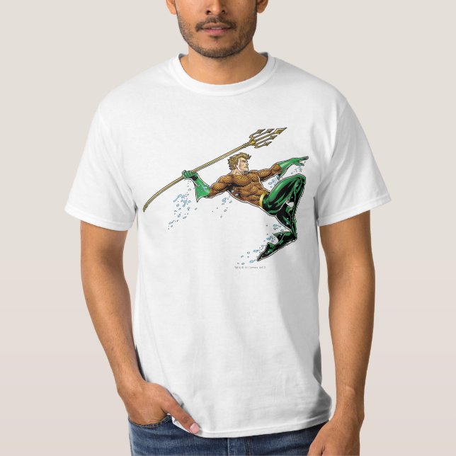 Camiseta Aquaman Lunging con voz (Anverso)