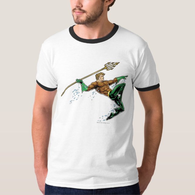 Camiseta Aquaman Lunging con voz (Anverso)