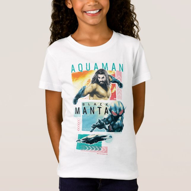 Camiseta Aquaman | Modernist Aquaman & Black Manta Graphic (Anverso)