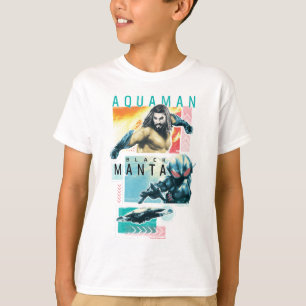 Camiseta Aquaman   Modernist Aquaman & Black Manta Graphic