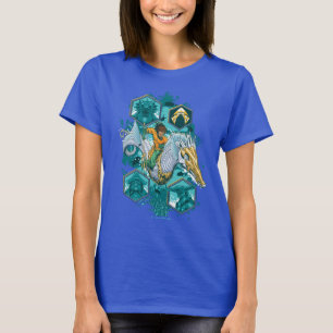 Camiseta Aquaman montando caballito de mar a través de los 