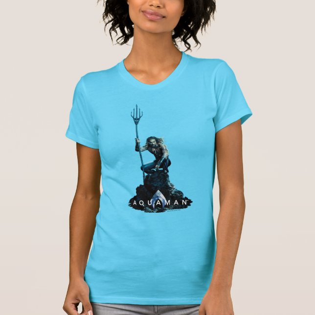 Camiseta Aquaman | Prince Orin Con Animales Acuáticos (Anverso)