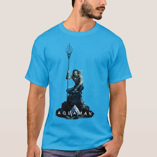 Camiseta Aquaman | Prince Orin Con Animales Acuáticos (Anverso)