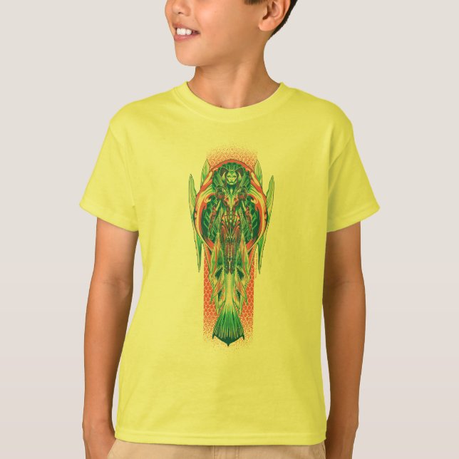Camiseta Aquaman | Queen Fisherman Art Nouveau Panel (Anverso)