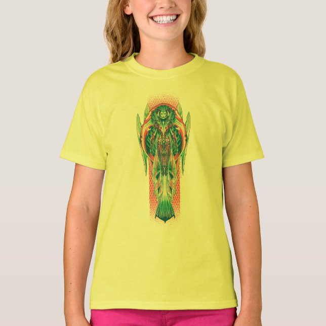 Camiseta Aquaman | Queen Fisherman Art Nouveau Panel (Anverso)