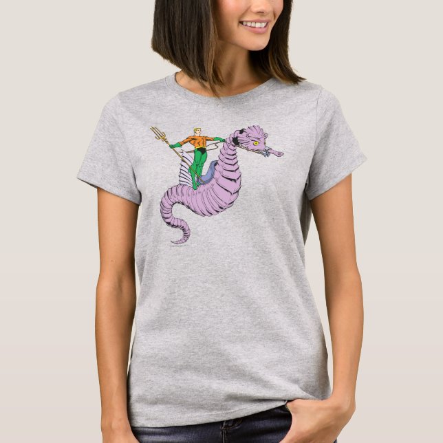 Camiseta Aquaman Rides Seahorse (Anverso)