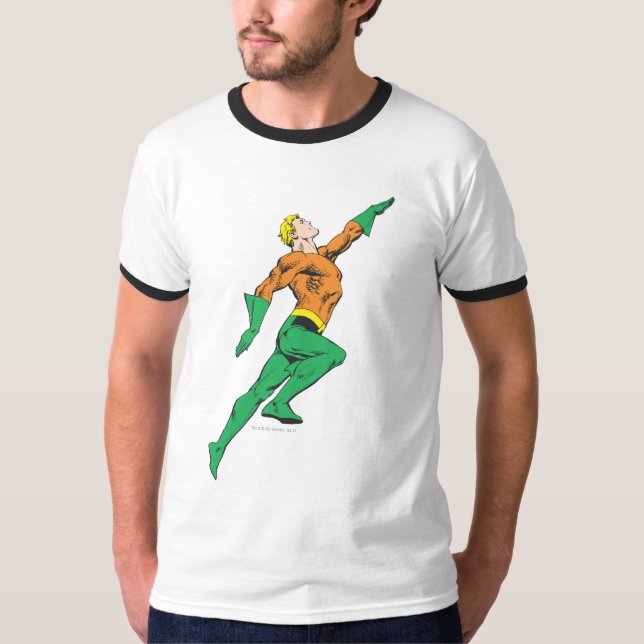 Camiseta Aquaman salta arriba (Anverso)
