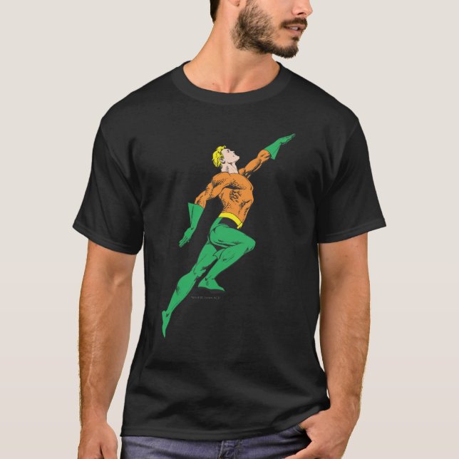 Camiseta Aquaman salta arriba (Anverso)