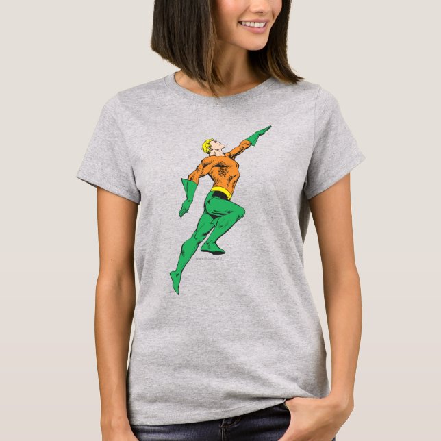 Camiseta Aquaman salta arriba (Anverso)