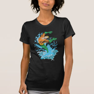 Camiseta Aquaman salta en oleada