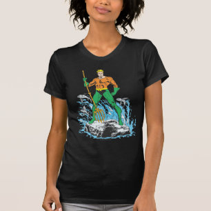 Camiseta Aquaman se pone de pie con horquilla