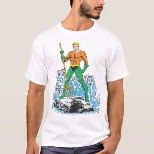 Camiseta Aquaman se pone de pie con horquilla