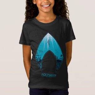 Camiseta Aquaman   Ver A Través De La Grafía Oceánica Con L