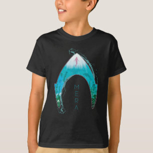 Camiseta Aquaman   Ver A Través De Mera Symbol Ocean Graph