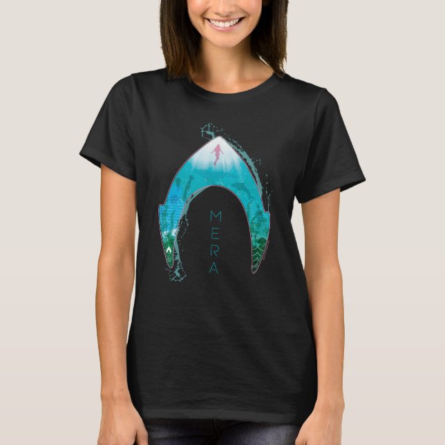 Camiseta Aquaman | Ver A Través De Mera Symbol Ocean Graphi (Anverso)