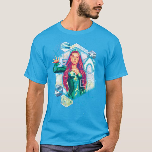 Camiseta Aquaman | Xebel Princess Mera Hexagonal Graphic (Anverso)