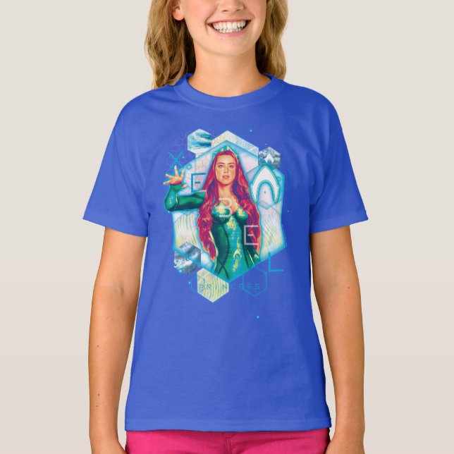 Camiseta Aquaman | Xebel Princess Mera Hexagonal Graphic (Anverso)