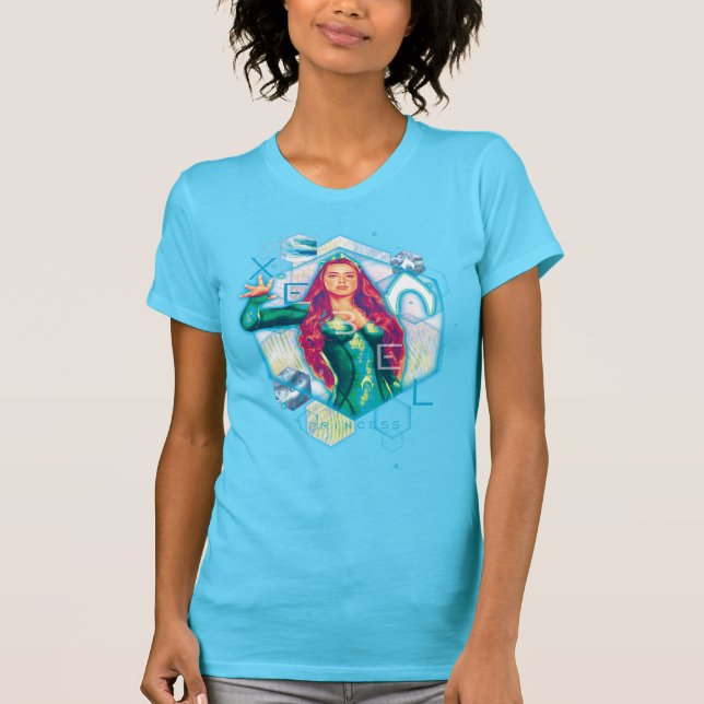 Camiseta Aquaman | Xebel Princess Mera Hexagonal Graphic (Anverso)
