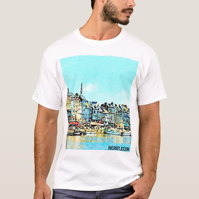Camiseta Aquarelle Honfleur (Anverso)