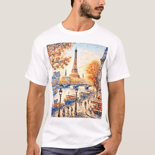 Camiseta Aquarelle Paris (Anverso)
