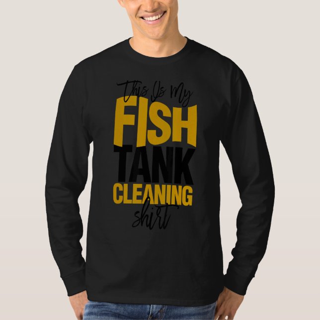 Camiseta Aquarista Acuático Este Es Mi Limpieza De Tanques  (Anverso)