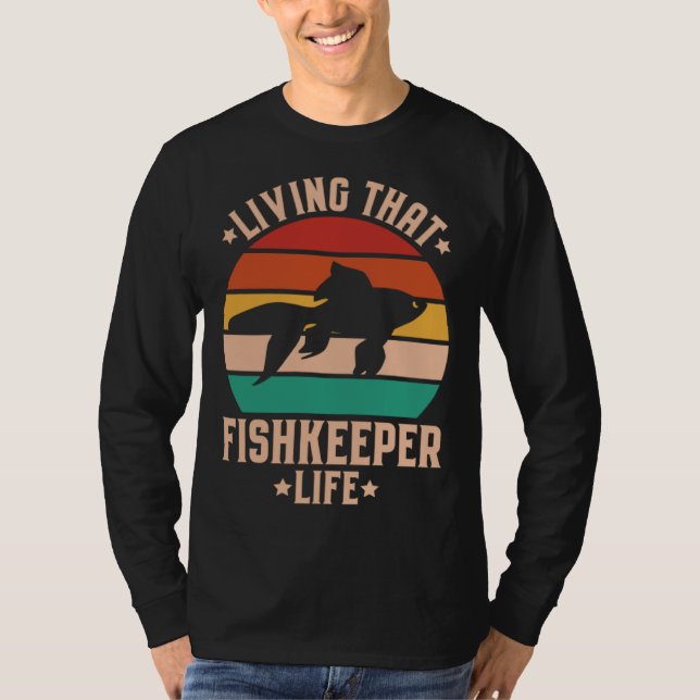 Camiseta Aquaristics Living That Fishkeeper Life Aquarium A (Anverso)