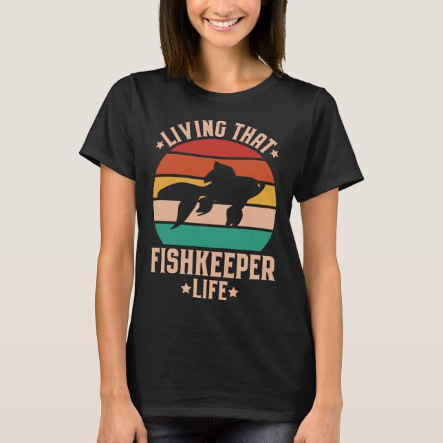 Camiseta Aquaristics Living That Fishkeeper Life Aquarium A (Anverso)