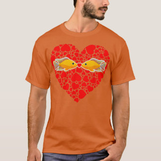 Camiseta Aquarium Fish Lover Valentinex27s Day Gift Fish Ki