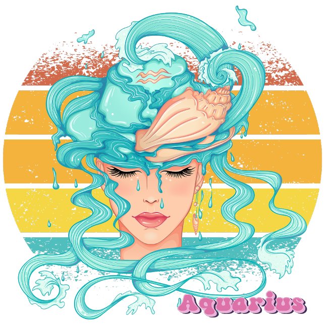 Camiseta Aquarius (Aquarius (January 20 - February 18):
"Innovation Flows, Wherever Your Mind Goes!"
)