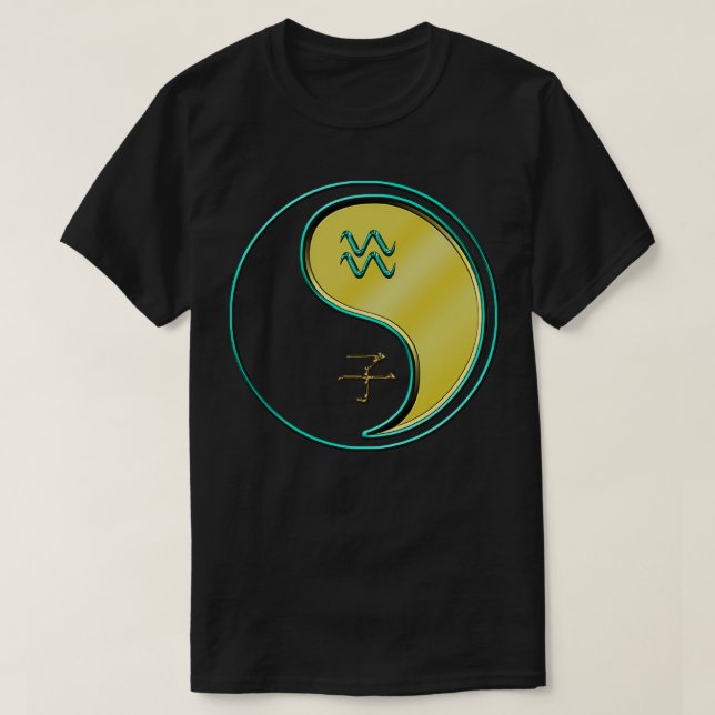 Camiseta Aquarius amp Rat Yang Metalizado (Diseño del anverso)