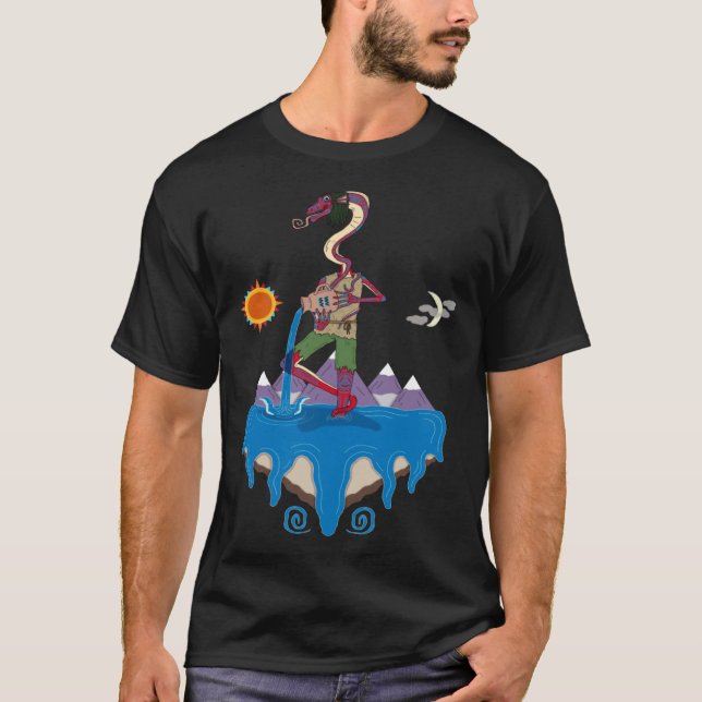 Camiseta Aquarius Astrology Cosmic Trippy (Anverso)