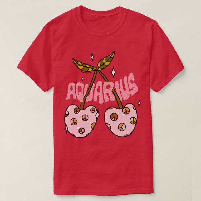 Camiseta Aquarius Cherries (Diseño del anverso)